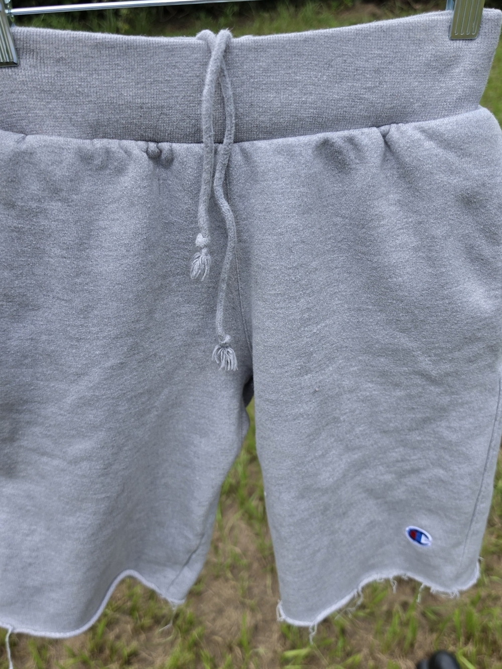Champion Gray Athletic Drawstring Sweat Shorts